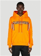 Lanvin - Curb Lace Embroidered Hooded Sweatshirt in Orange