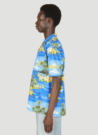 Hawaii Bowling Shirt in Blue