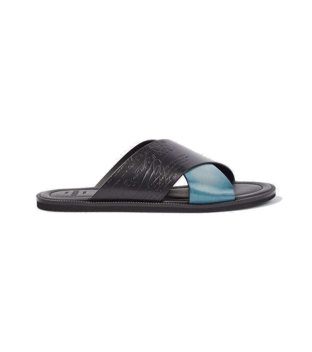 ◆関税込◆【Berluti】Sifnos Scritto leather sandals P00828392.jpg
