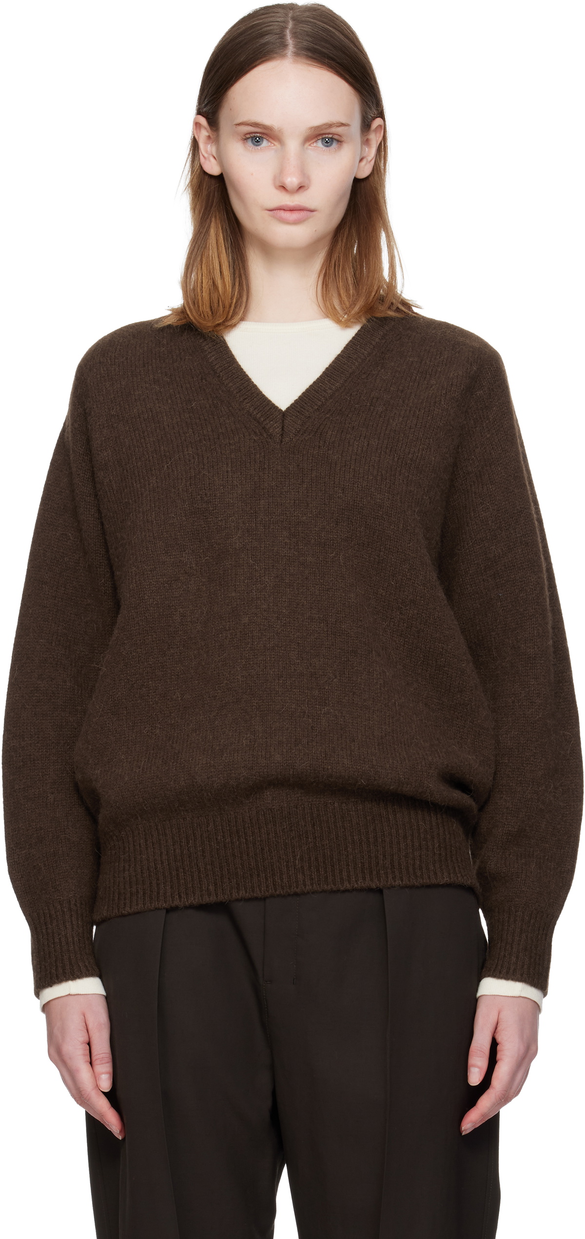 Nothing Written Brown Pound Alpaca Sweater