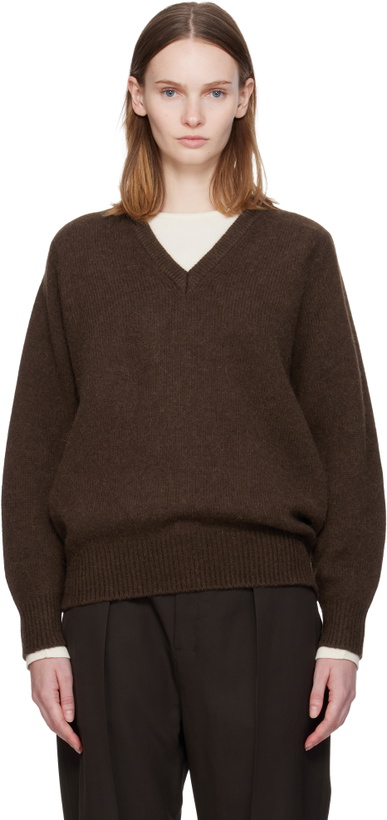 Photo: Nothing Written Brown Pound Alpaca Sweater