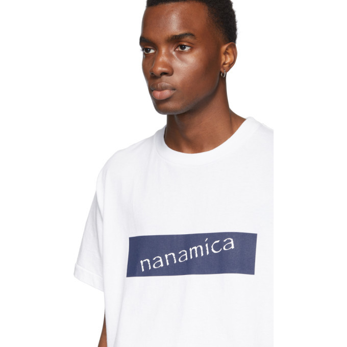 Nanamica White Logo T-Shirt