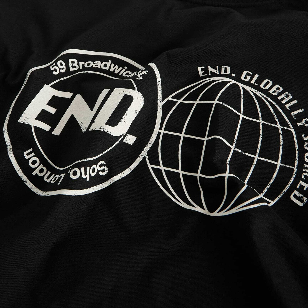 END. City Series 2.0 London Long Sleeve T-Shirt in Black