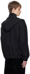 Rier Black Hooded Jacket