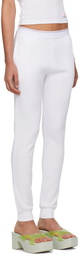 Alexander Wang White Waffle Lounge Pants