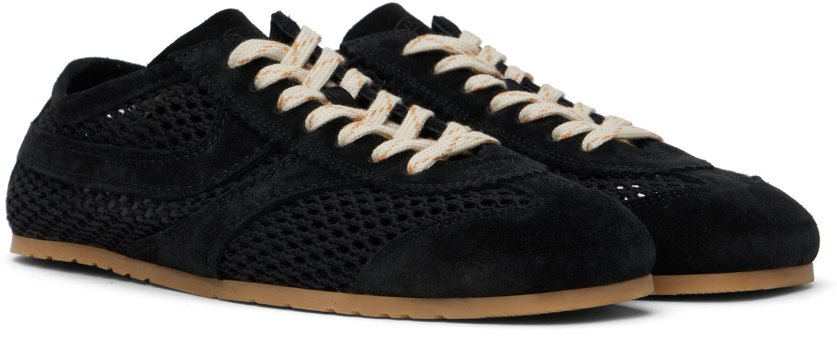 Dries Van Noten Women's Suede Sneakers Beige