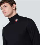 Thom Browne Wool-blend turtleneck sweater