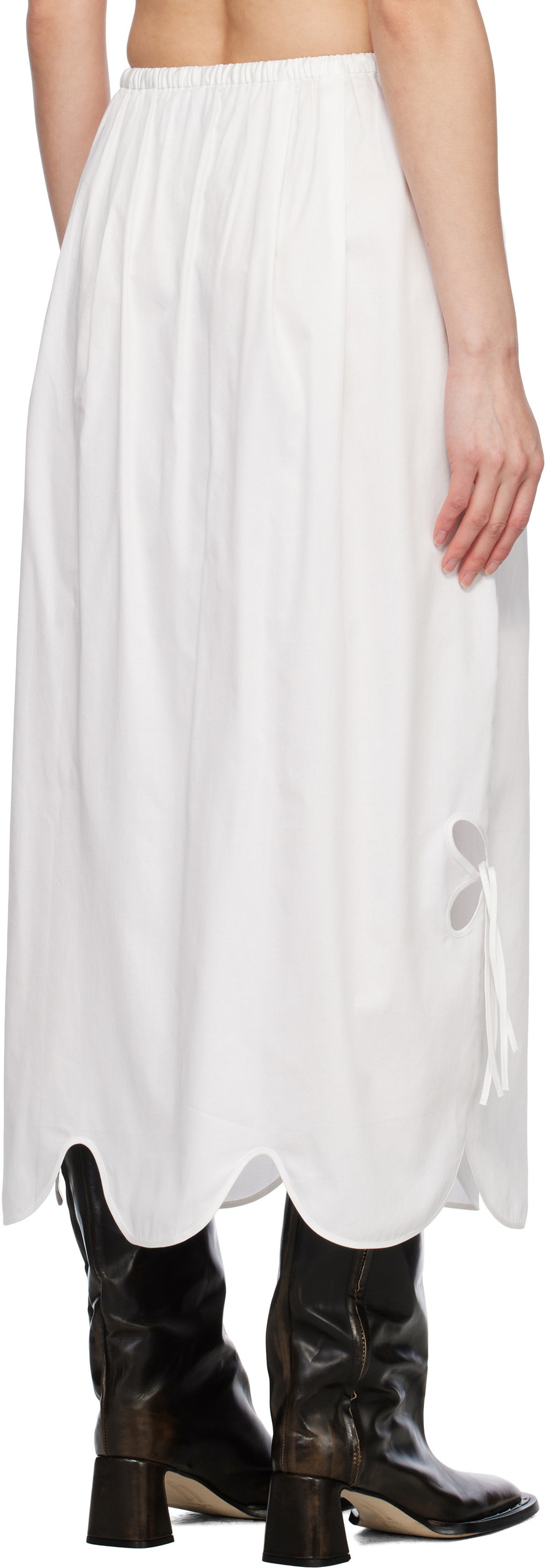 J.Kim White Petal Sun Maxi Skirt