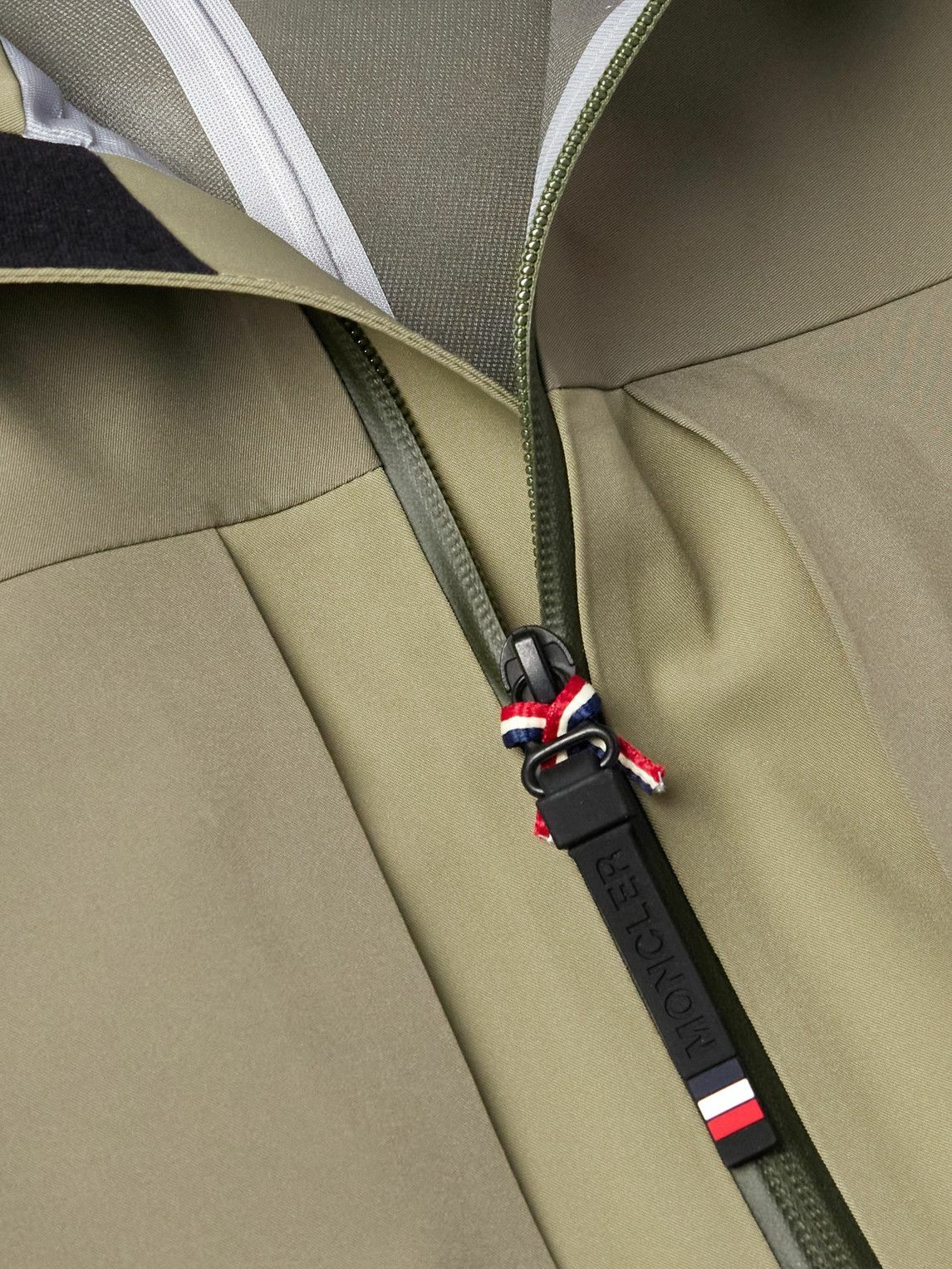 Moncler Grenoble - Fussen Slim-Fit Logo-Print Colour-Block Tech-Shell Hooded Ski Jacket - Green
