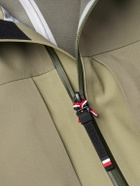 Moncler Grenoble - Fussen Slim-Fit Logo-Print Colour-Block Tech-Shell Hooded Ski Jacket - Green