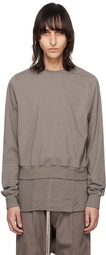 Rick Owens Gray Cropped Sweatshirt