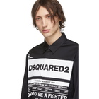 Dsquared2 Black Stretch Poplin Shirt