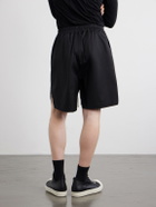 Rick Owens - Boxer Straight-Leg Cotton-Blend Canvas Drawstring Shorts - Black