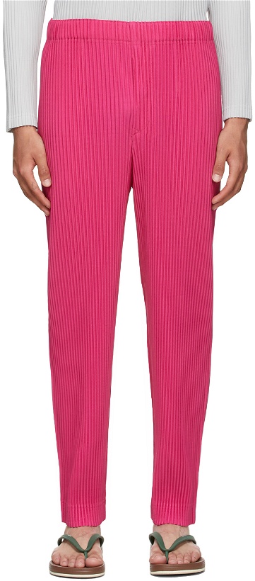 Photo: Homme Plissé Issey Miyake Pink Monthly Color June Trousers