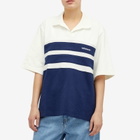 Adidas Women's Polo S/S Shirt in Off White/Night Indigo