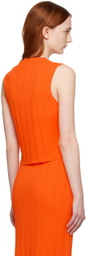 FRAME Orange Cutout Tank Top