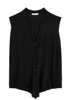 The Row Harrell Wool Vest Black