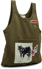Marni Khaki Small Tank Tote
