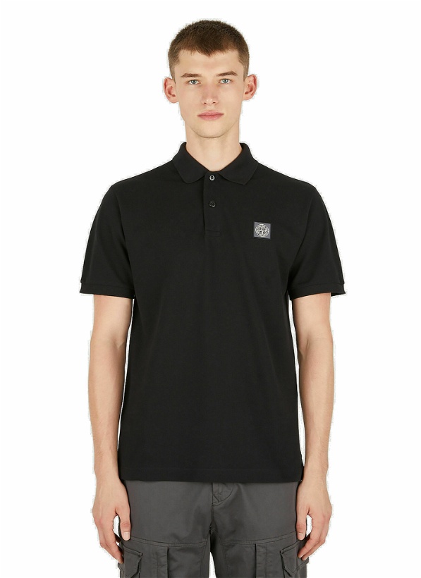 Photo: Compass Patch Polo Shirt in Black
