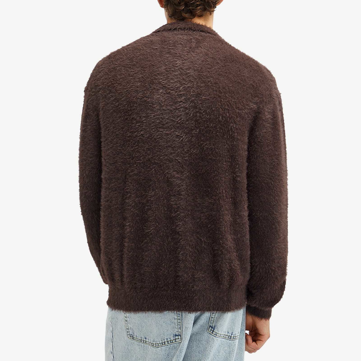 thisisneverthat Men's Knit Polo Shirt in Brown