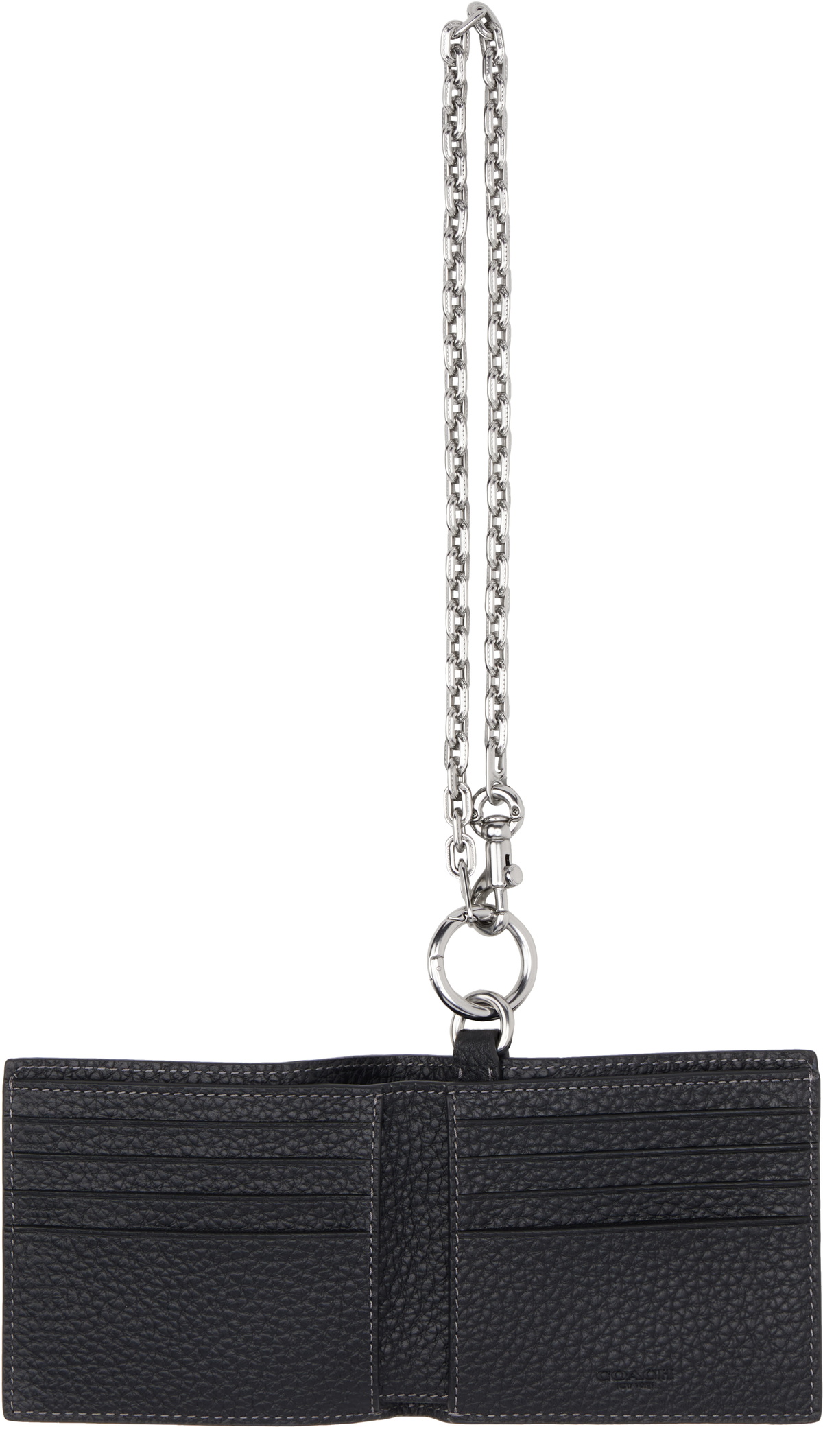 Coach 1941 Black Chain Bifold Wallet