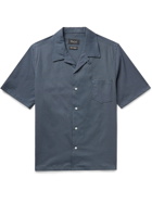 HOWLIN' - Cocktail Camp-Collar Checked Cotton-Blend Ripstop Shirt - Blue
