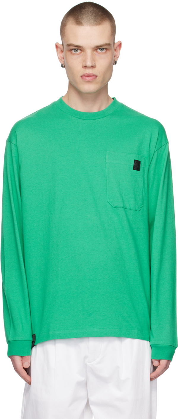 Izzue Green Crewneck Long Sleeve T-Shirt