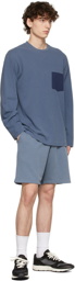John Elliott Blue Jersey Long Sleeve T-Shirt