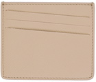 Maison Margiela Beige Leather Card Holder