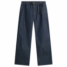 Gramicci Men's Straight Fit Denim G-Pant in Rinsed Indigo