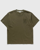 Norse Projects Simon Loose Organic Heavy Jersey N Logo Tee Green - Mens - Shortsleeves