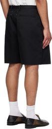 Maison Margiela Black Tailored Cotton Shorts