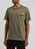 True Religion Puff Ball Logo Cotton T-shirt Khaki