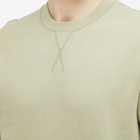 Sunspel Men's Loopback Crew Sweatshirt in Pale Khaki