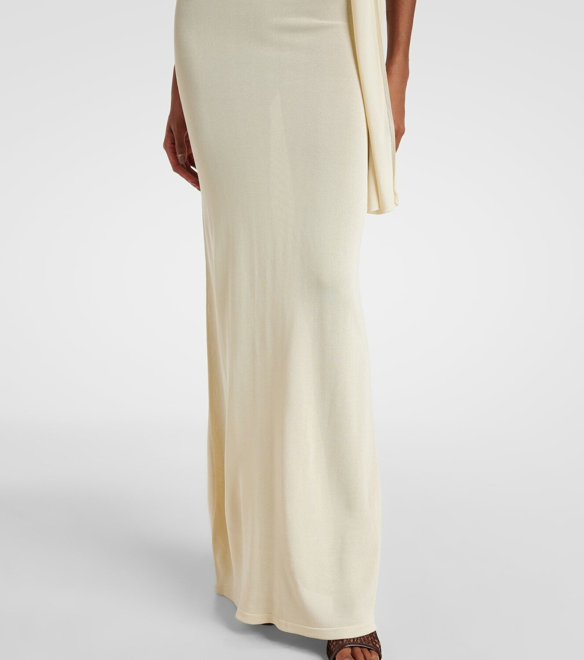 Aya Muse Scarf-detail draped maxi dress