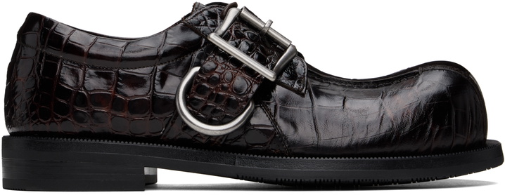 Photo: Martine Rose Brown Bulb Toe Buckle Loafers