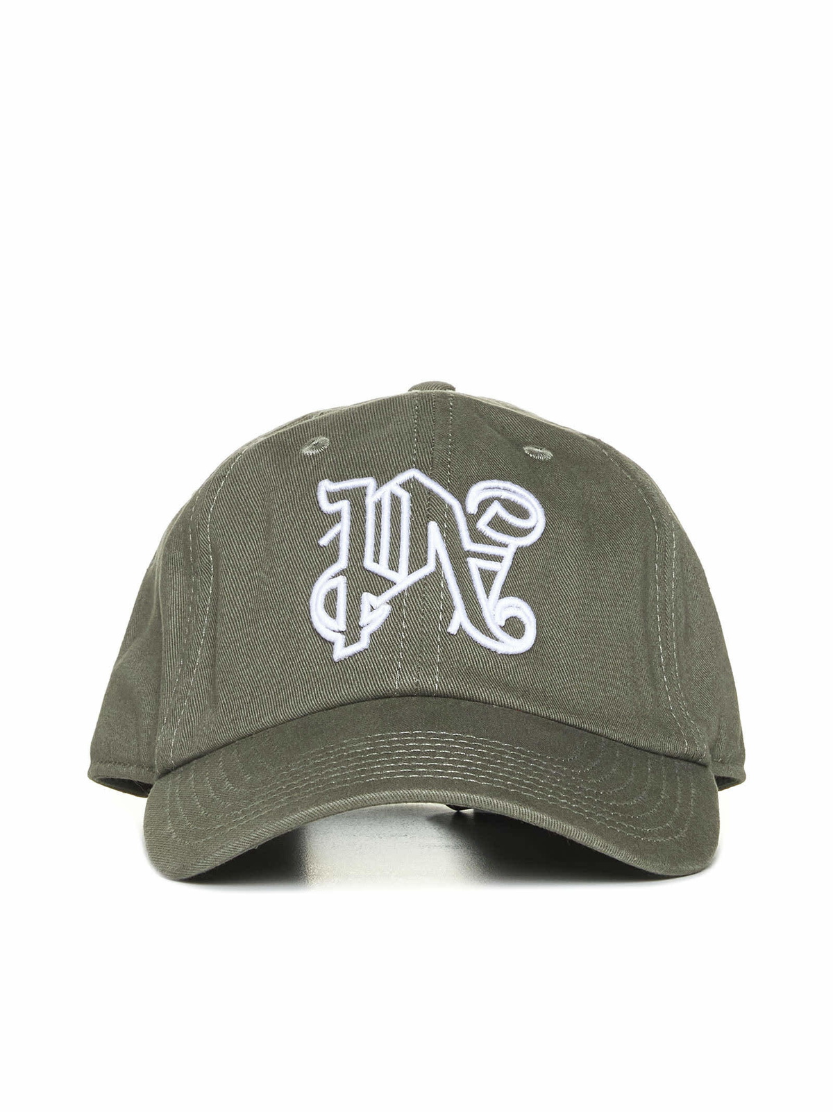 Palm Angels Broken Monogram Logo Cap Black & White | END. (TW)