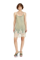 Diesel Mini dress in lace denim - Dresses Womens in Blue