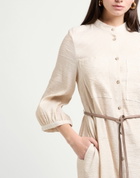 Peserico Womens Midi dress in Beige