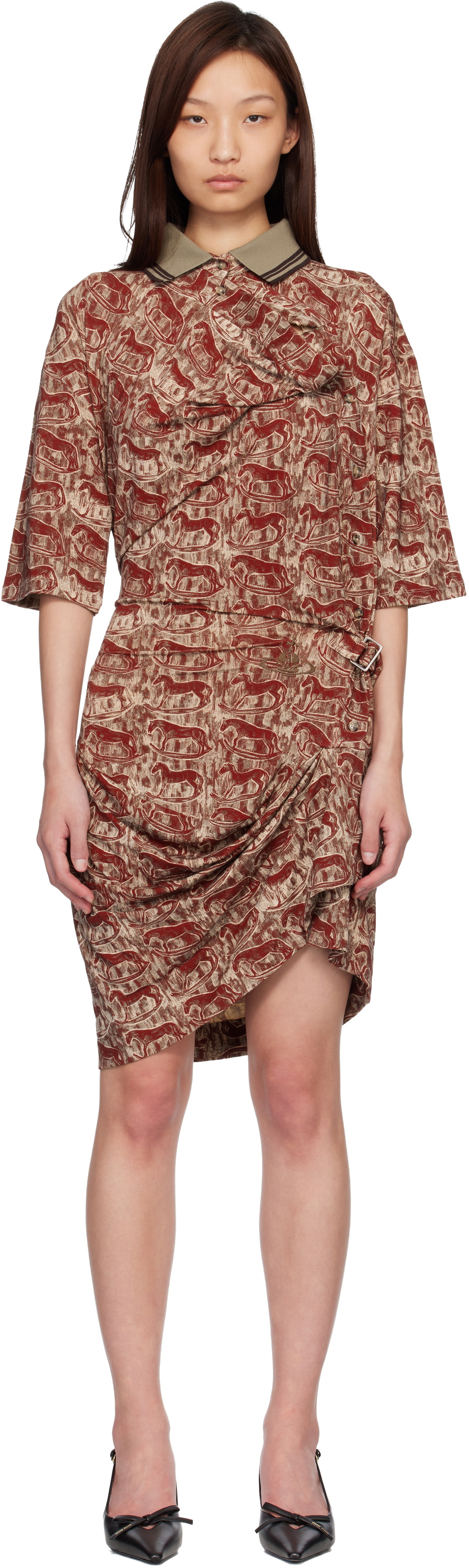 Vivienne Westwood Red Ming Polo Minidress