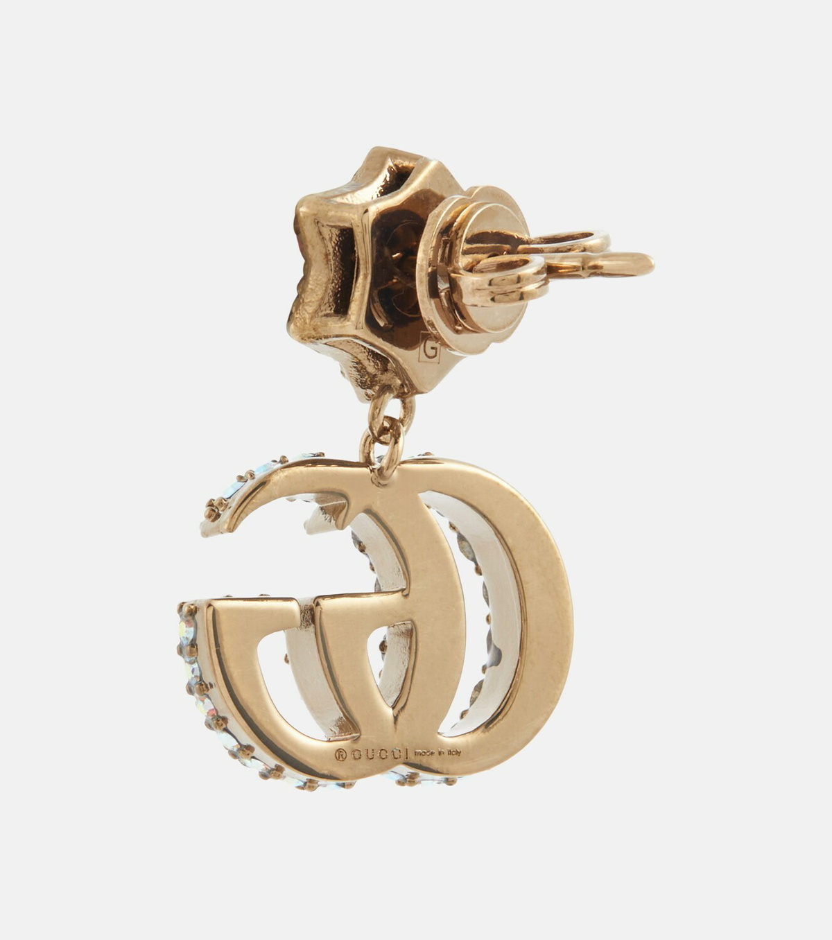 GUCCI GGロゴピアス 楽天市場】グッチ GUCCI ピアス GG ロゴ スタッズ K18WG 【中古