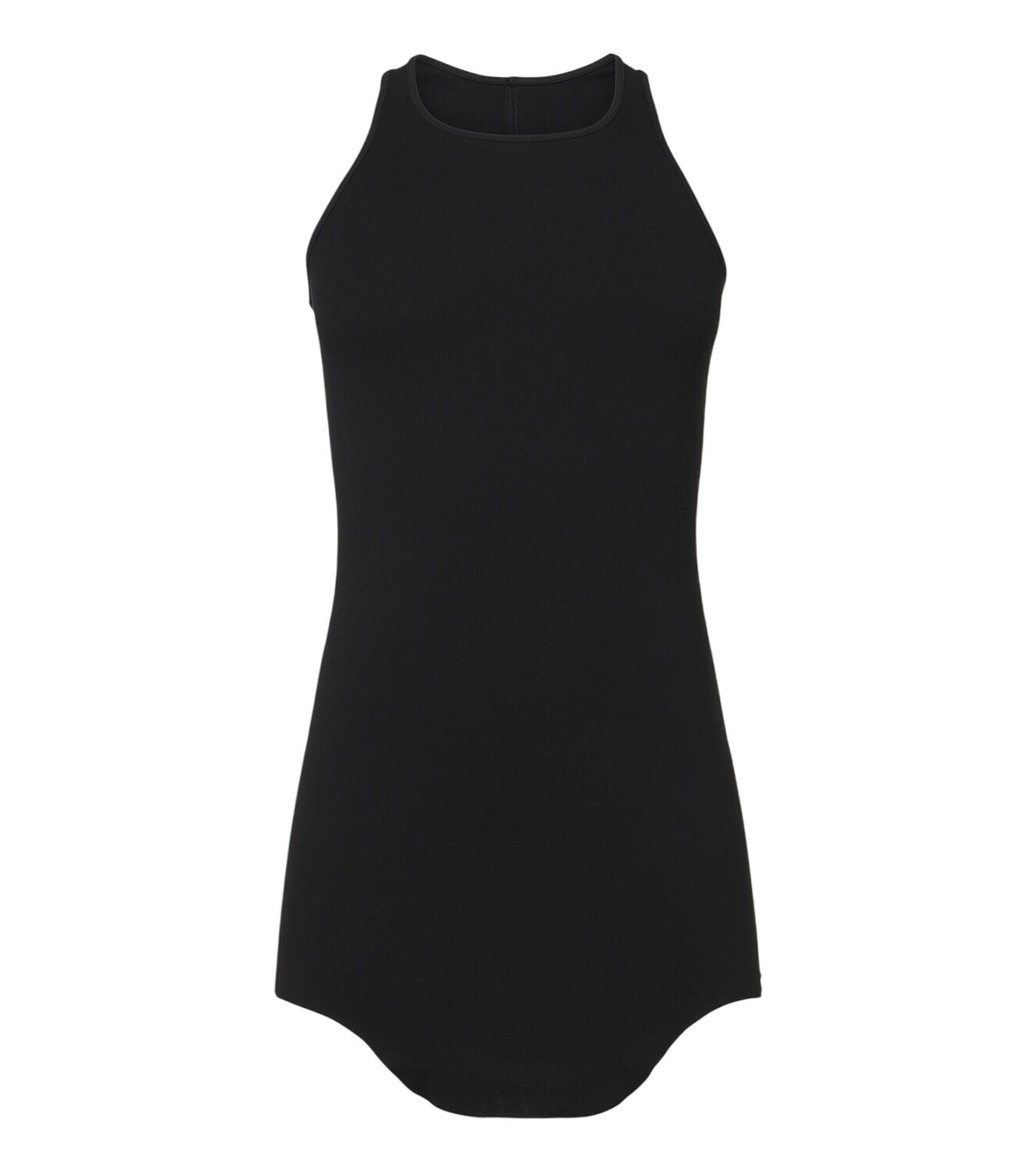 Rick Owens Black Basic Rib Tank Top Rick Owens