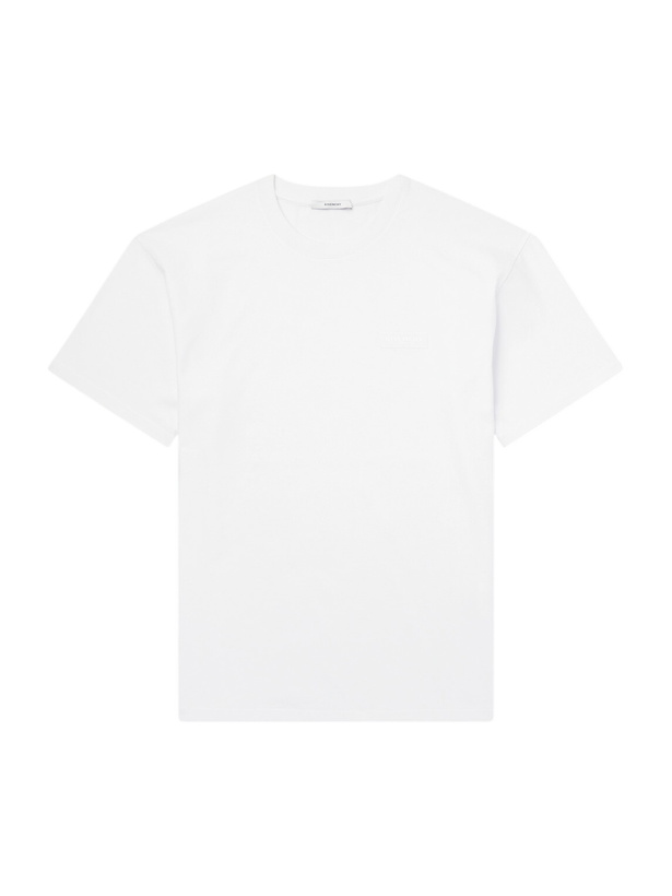 Photo: Givenchy - Logo-Appliquéd Cotton-Jersey T-Shirt - White
