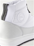 Canada Goose - Crofton Leather-Trimmed Quilted Shell Boots - White