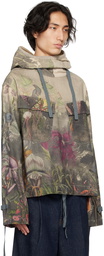 Dries Van Noten Gray Floral Jacket