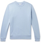 SUNSPEL - Loopback Cotton-Jersey Sweatshirt - Blue