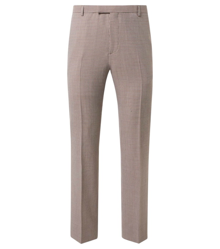 Photo: Gucci Houndstooth wool straight pants