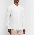 Club Monaco - Slim-Fit Grandad-Collar Linen Shirt - White