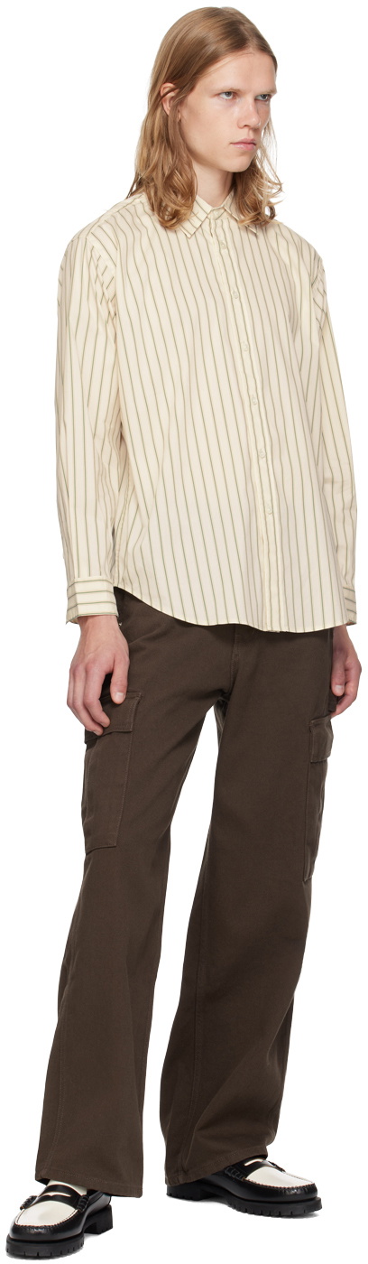 Dunst Brown Carpenter Denim Cargo Pants
