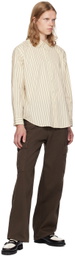 Dunst Brown Carpenter Denim Cargo Pants